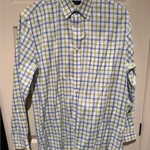 Bobby Jones Green and Blue Checkered Shirt